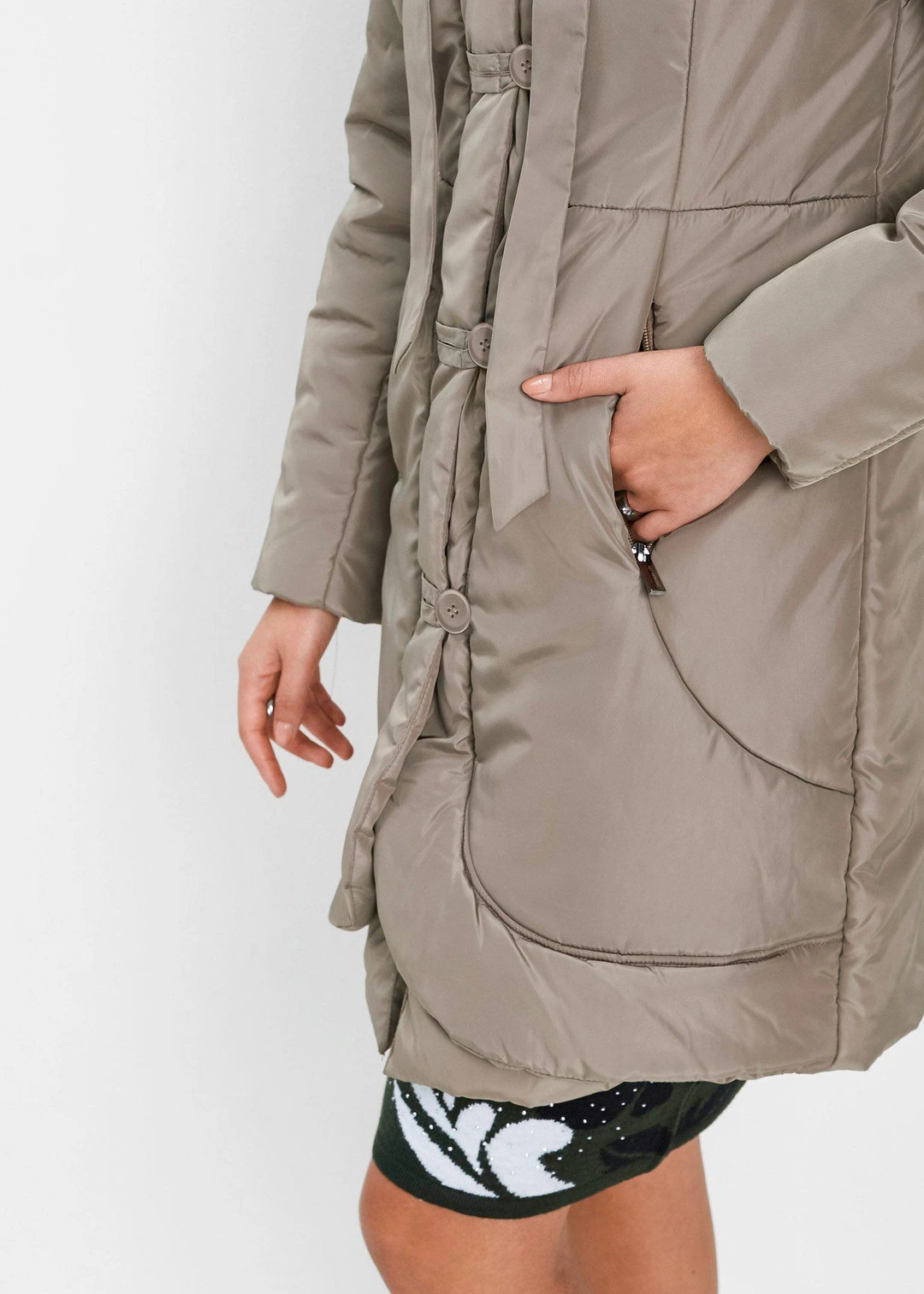 Manteau court matelassé