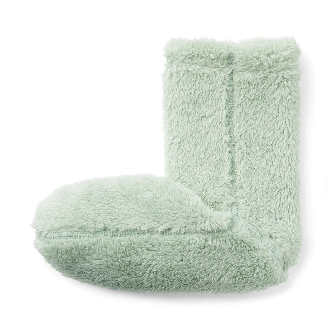 Chaussettes d'intérieur en polyester recyclé et molleton Boa pour femme
