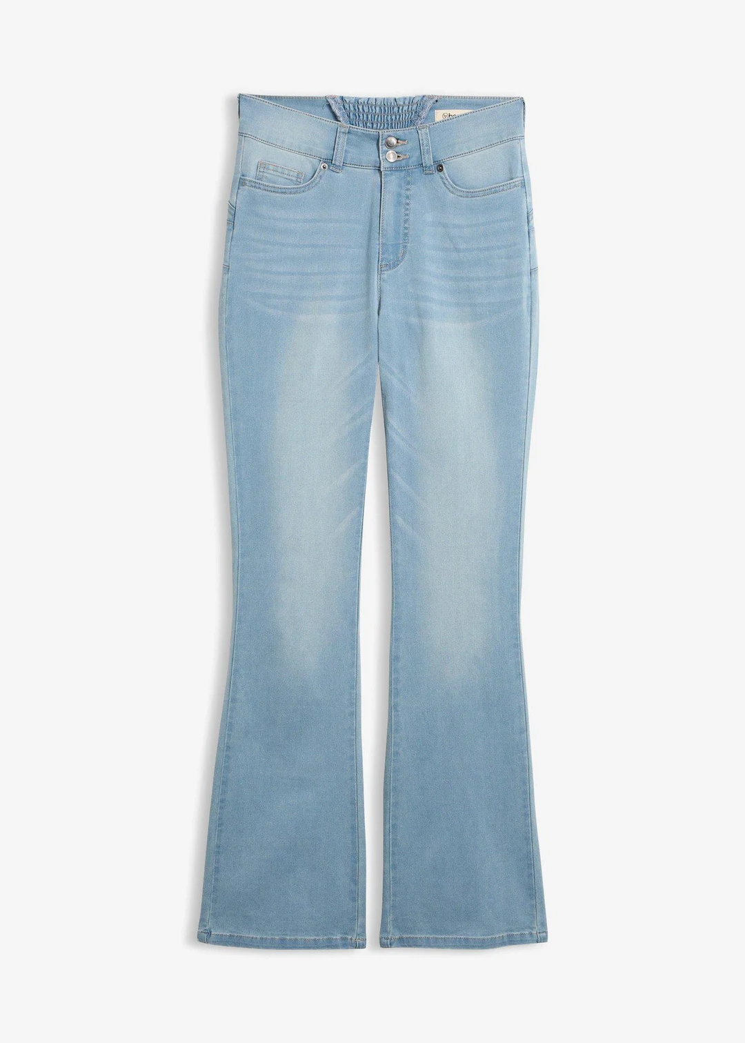 Jean bootcut taille mi-haute, sculptant