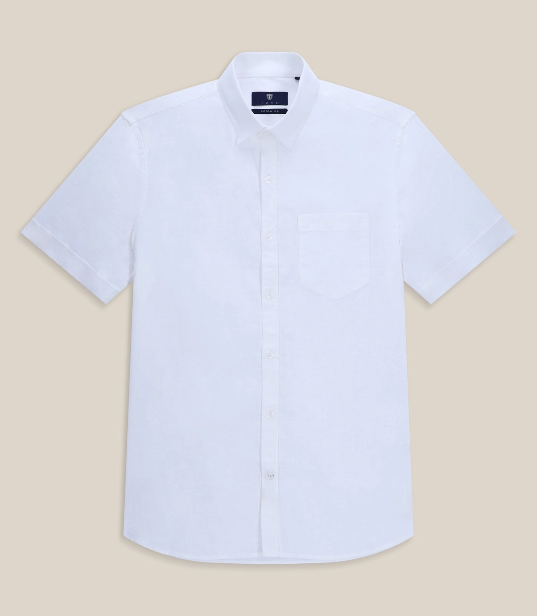 IZAC - Chemise en lin blanc
