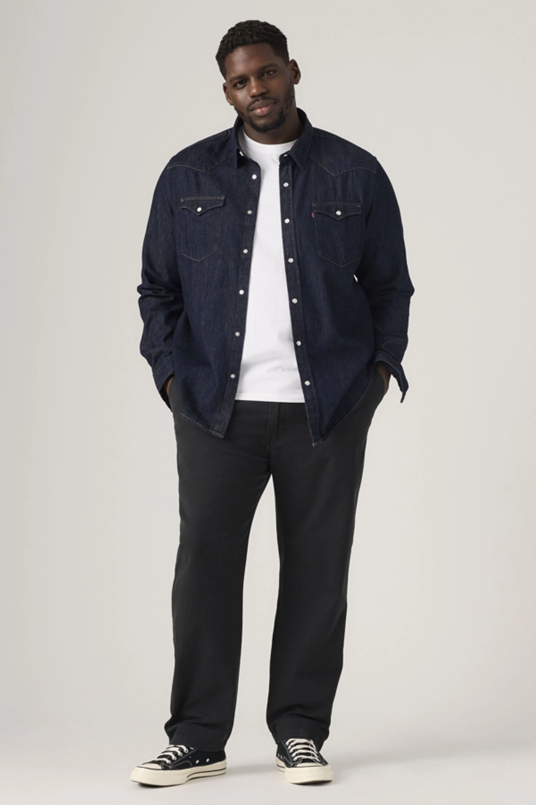 Levi's Pantalon XX Chino Standard Fuselé (grandes Tailles) - Homme - Neutral / True Chino Stretch Twill - 48X34