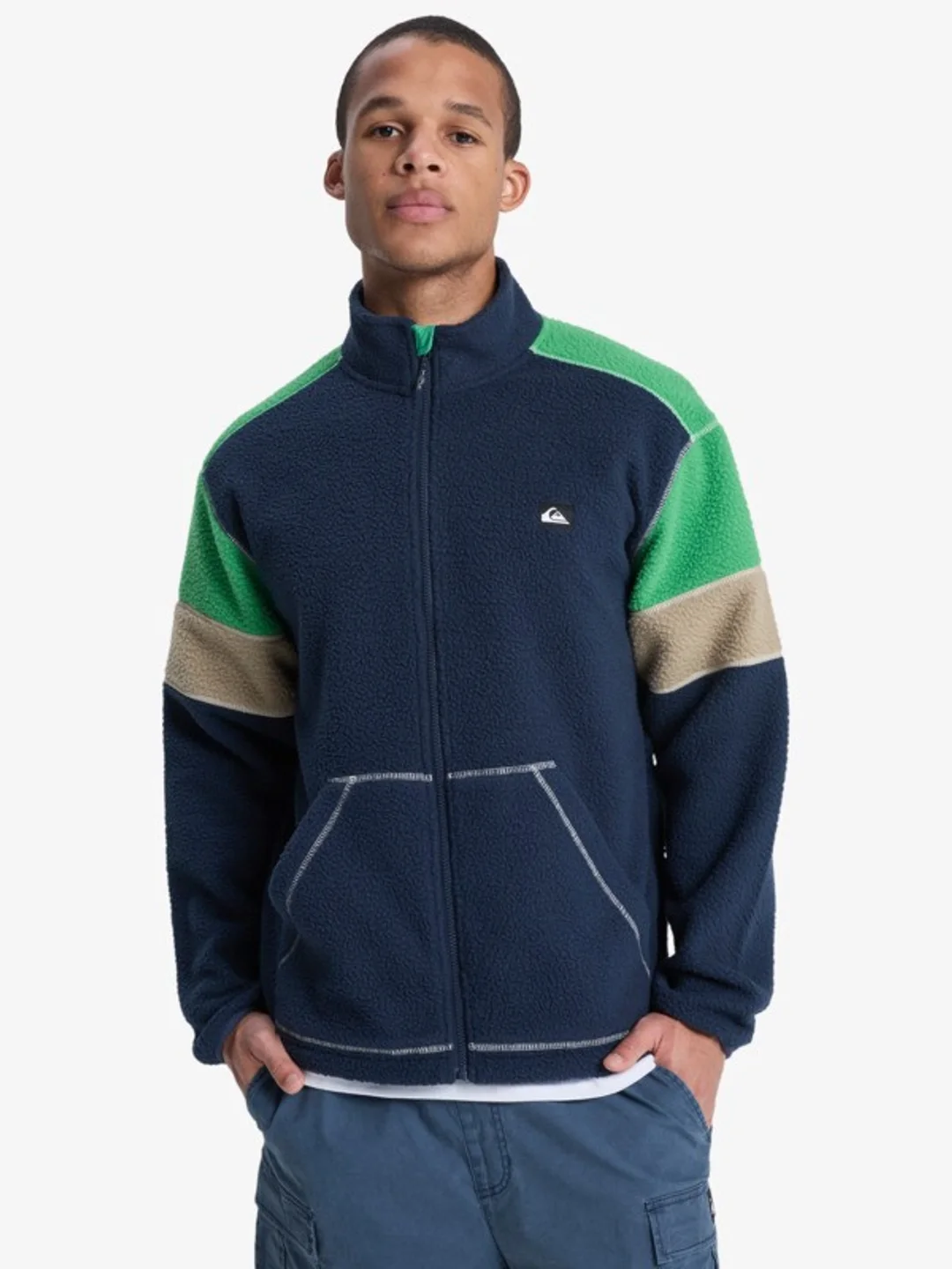 Clean Coast Block - Polaire zippée pour Homme Vert