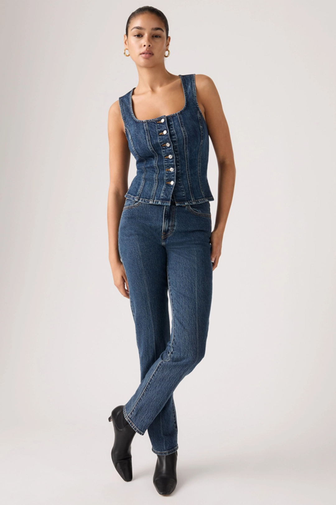 Levi's Jean Slim Wedgie - Femme - Noir / After Hours Night - 34X30