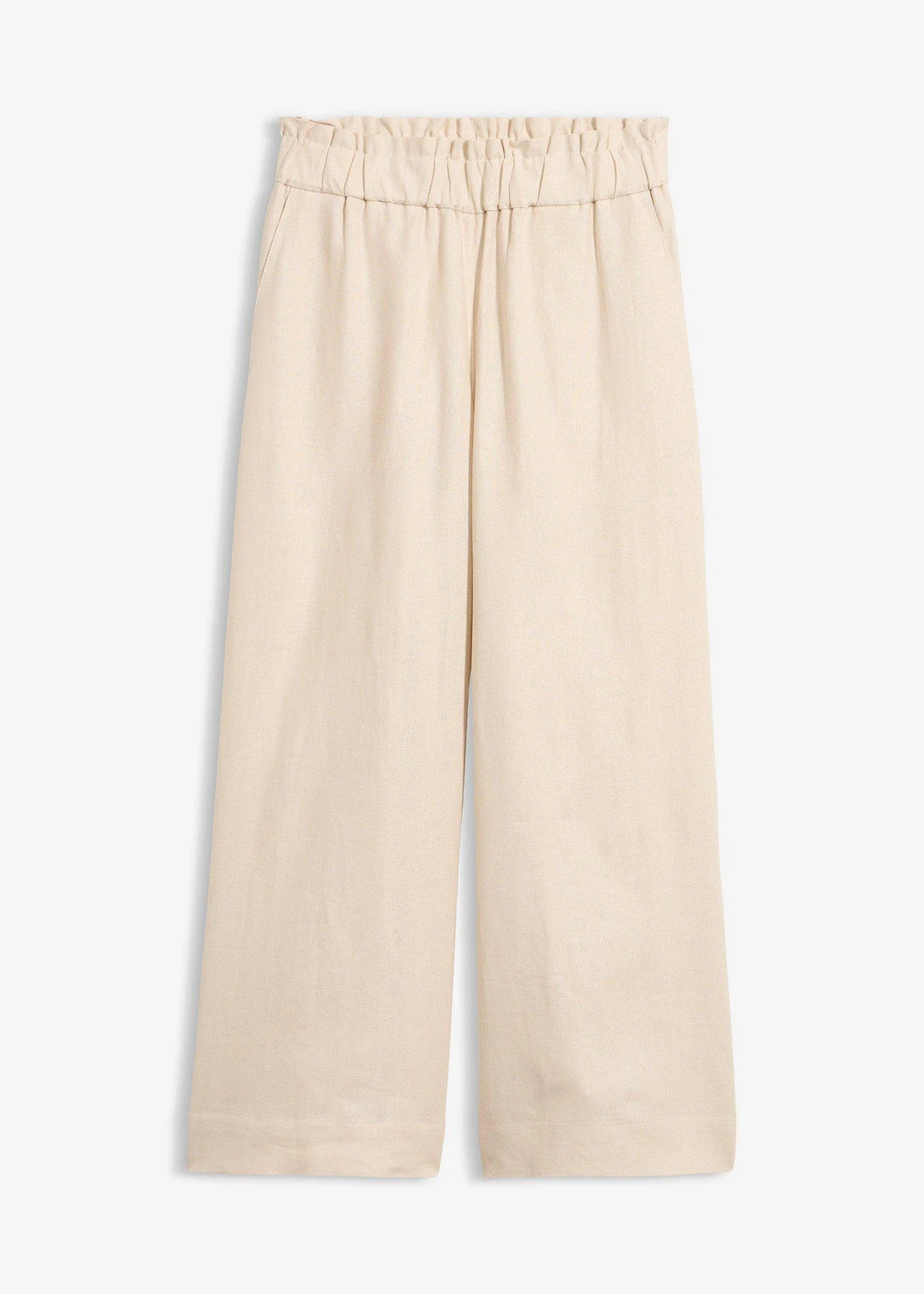 Pantalon large, longueur mollet