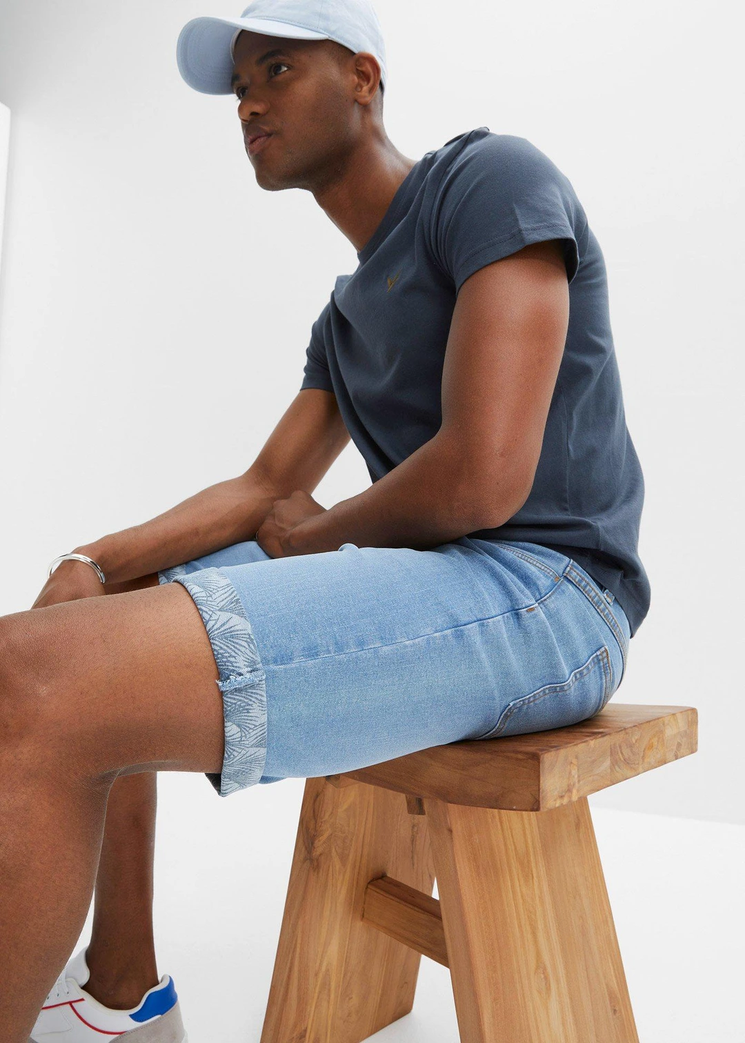 Bermuda en jean extensible, Regular - 3