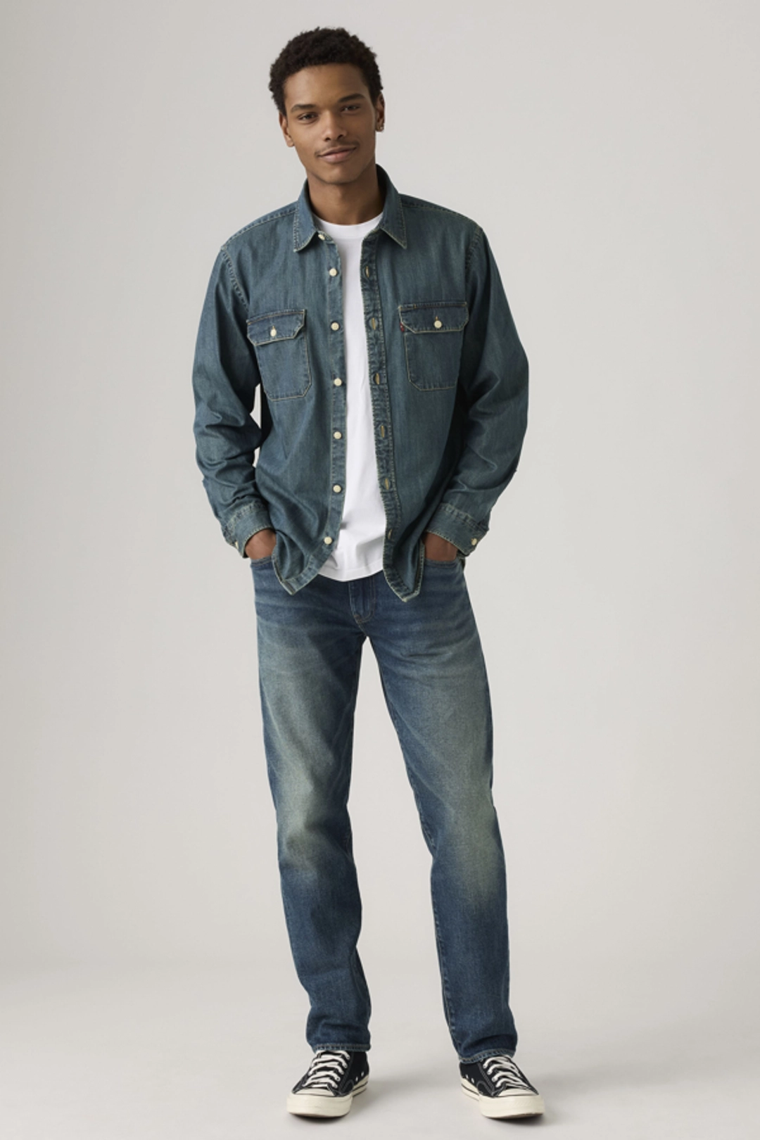 Levi's Jean 502 Taper - Homme - Bleu / Rainy Afternoon - 38X32