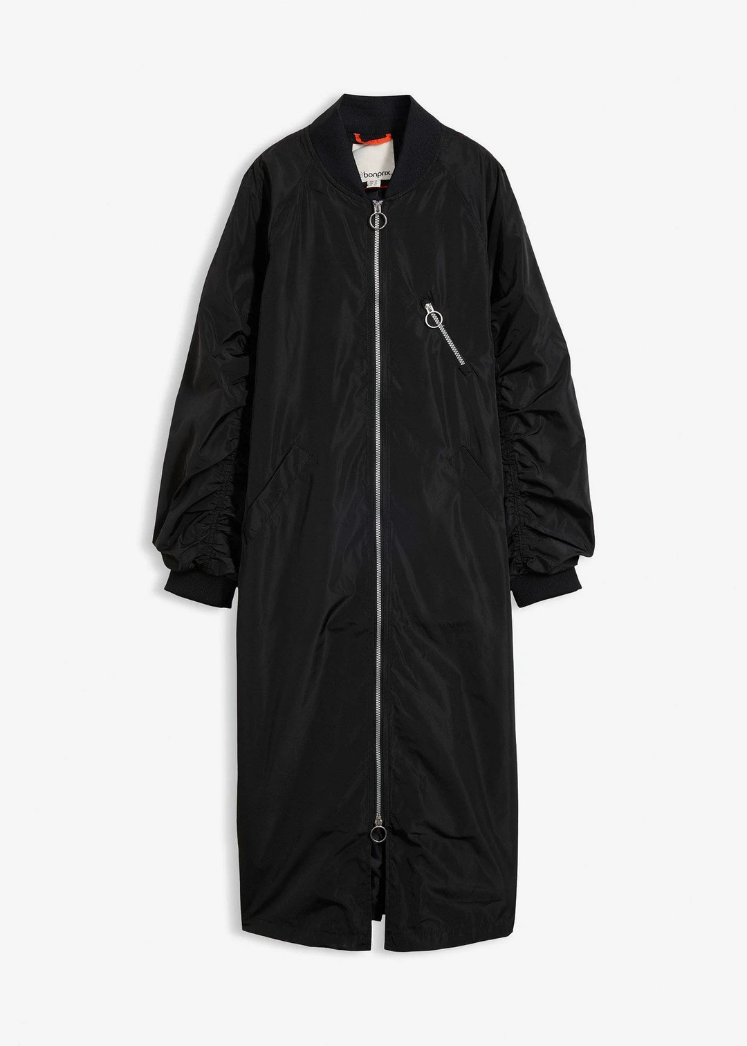 Manteau léger avec col en bord-côtes