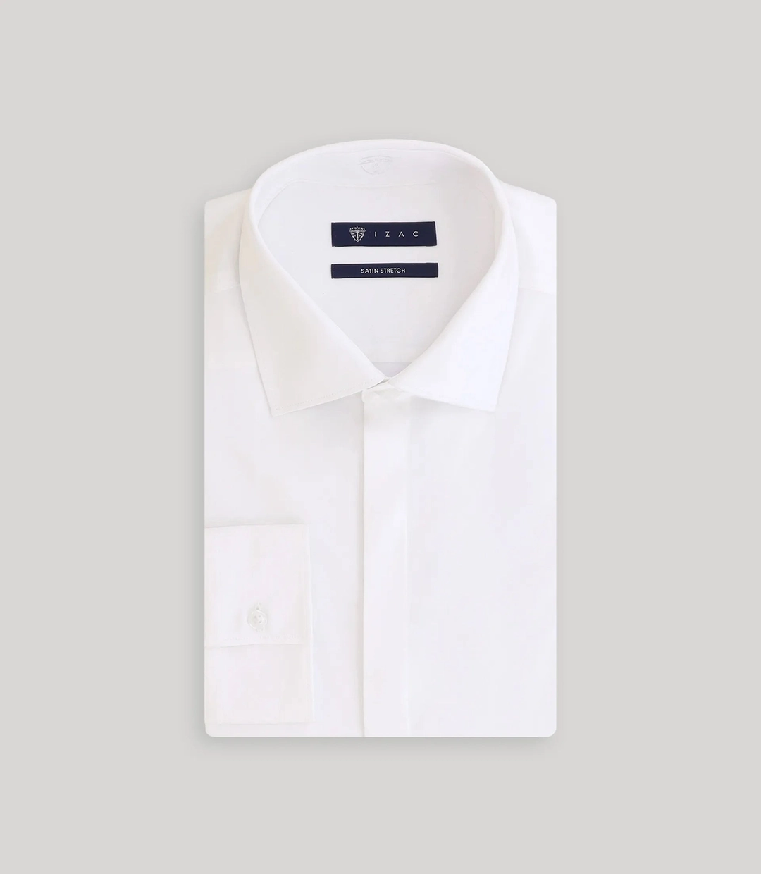 IZAC - Chemise ville satin de coton ecru