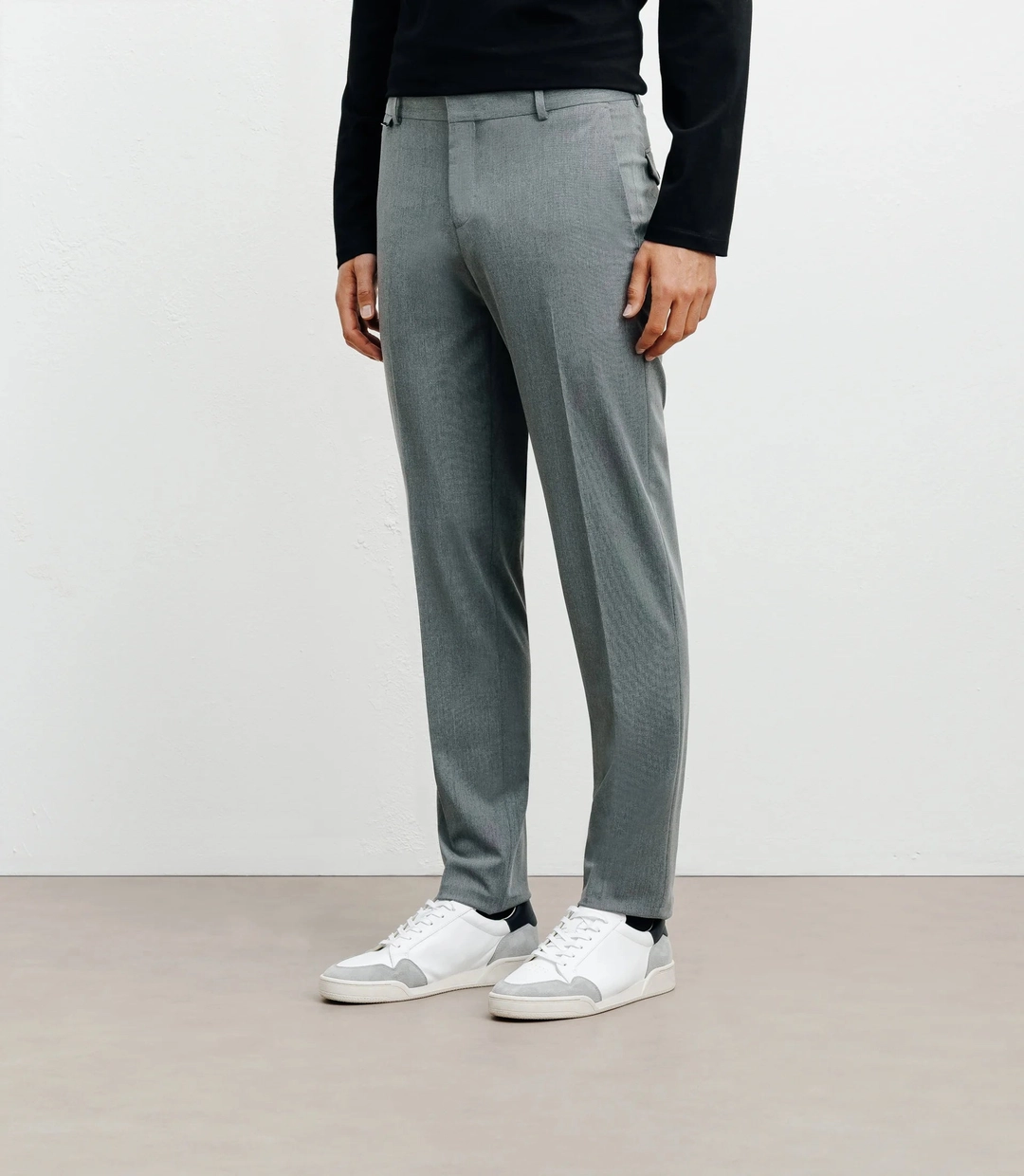 IZAC - Pantalon ville ajusté gris
