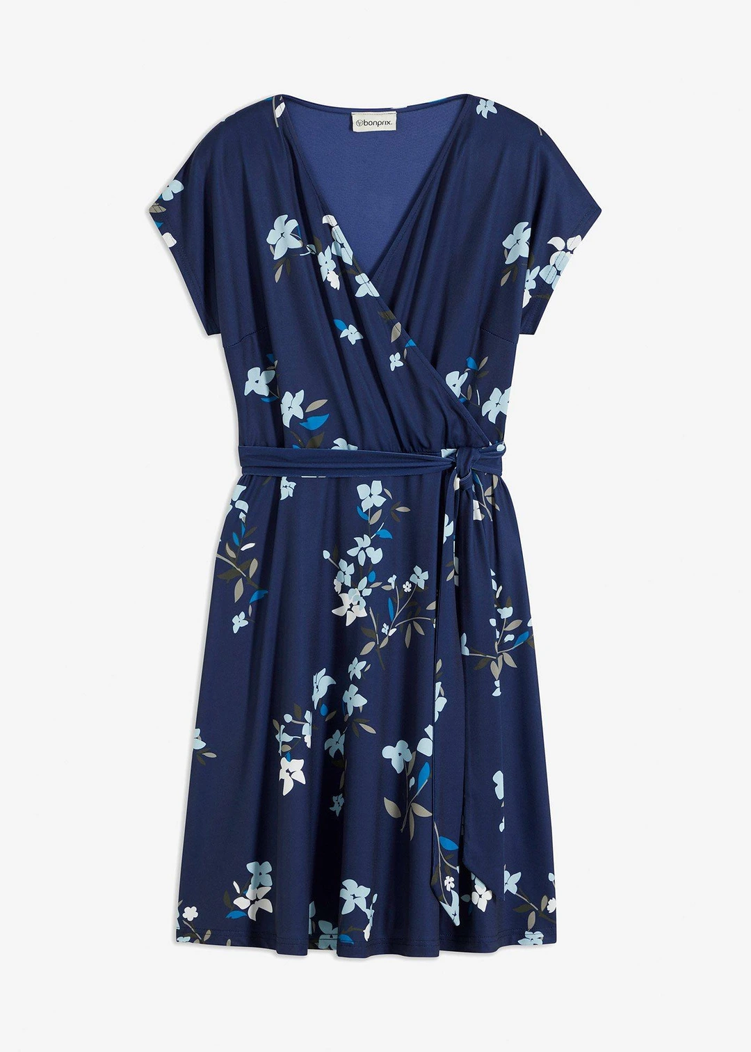 Robe en jersey style portefeuille
