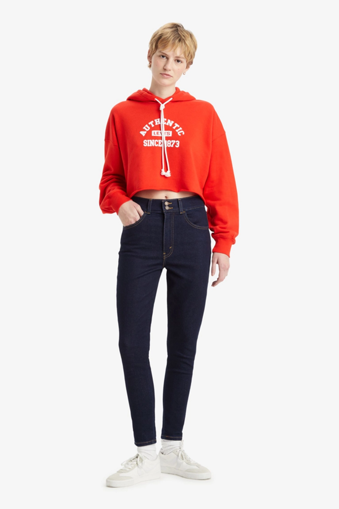 Levi's Jean Taille Haute Skinny Rétro - Femme - Noir / Soft Black - 34X32