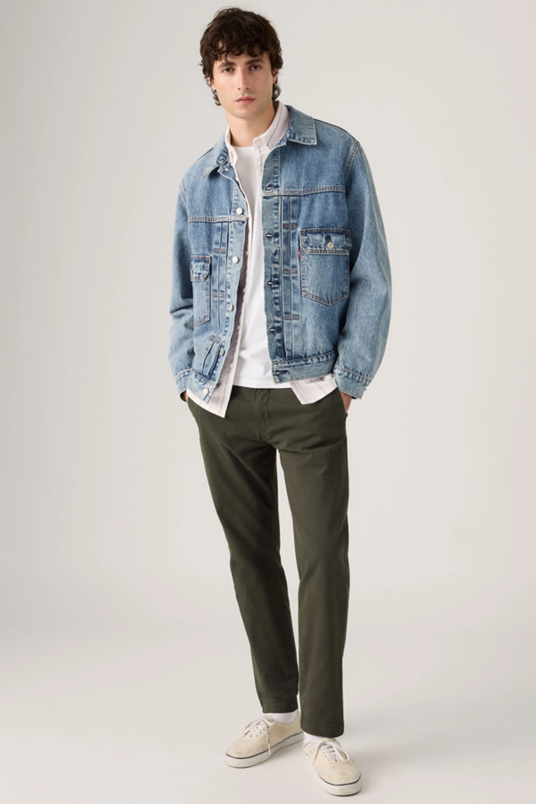 Levi's Pantalon XX Chino Standard Taper - Homme - Noir / Mineral Black Shady - 40X34