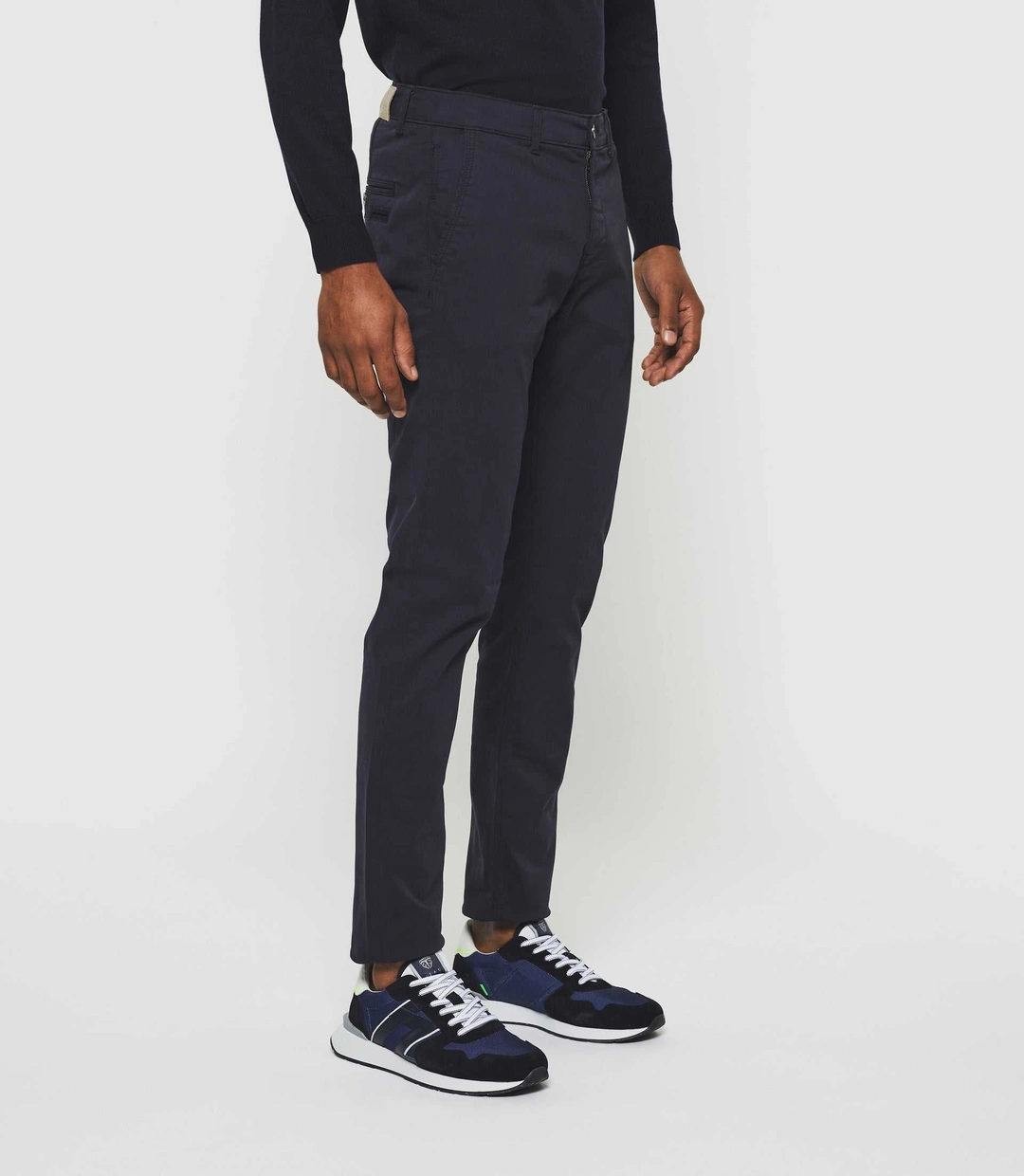 IZAC - Pantalon slack slim marine ''Pachelorrea''