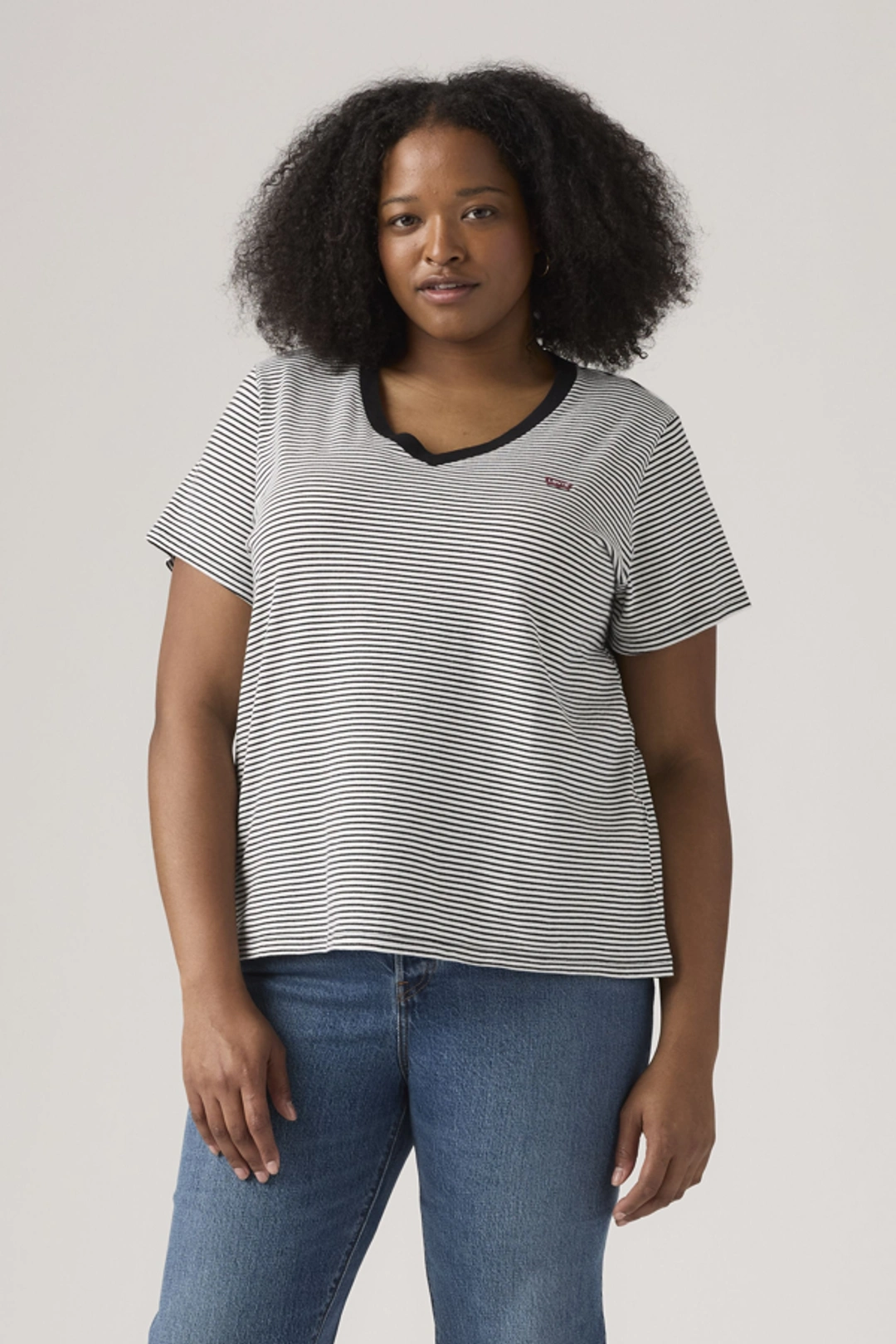 Levi's T Shirt Col V (grandes Tailles) - Femme - Rose / Potpourri - 4X - 2