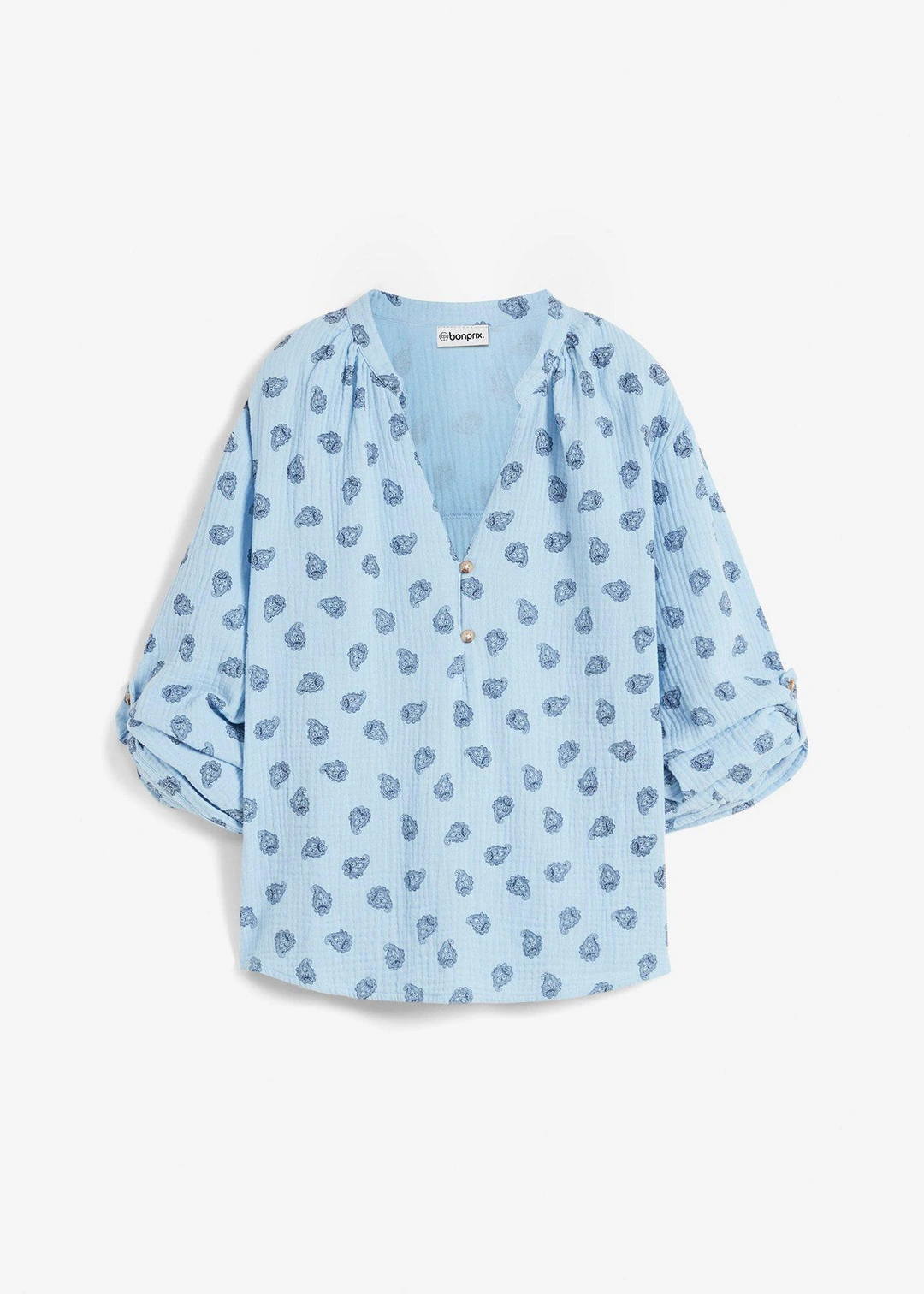 Blouse légère et oversize en gaze de coton