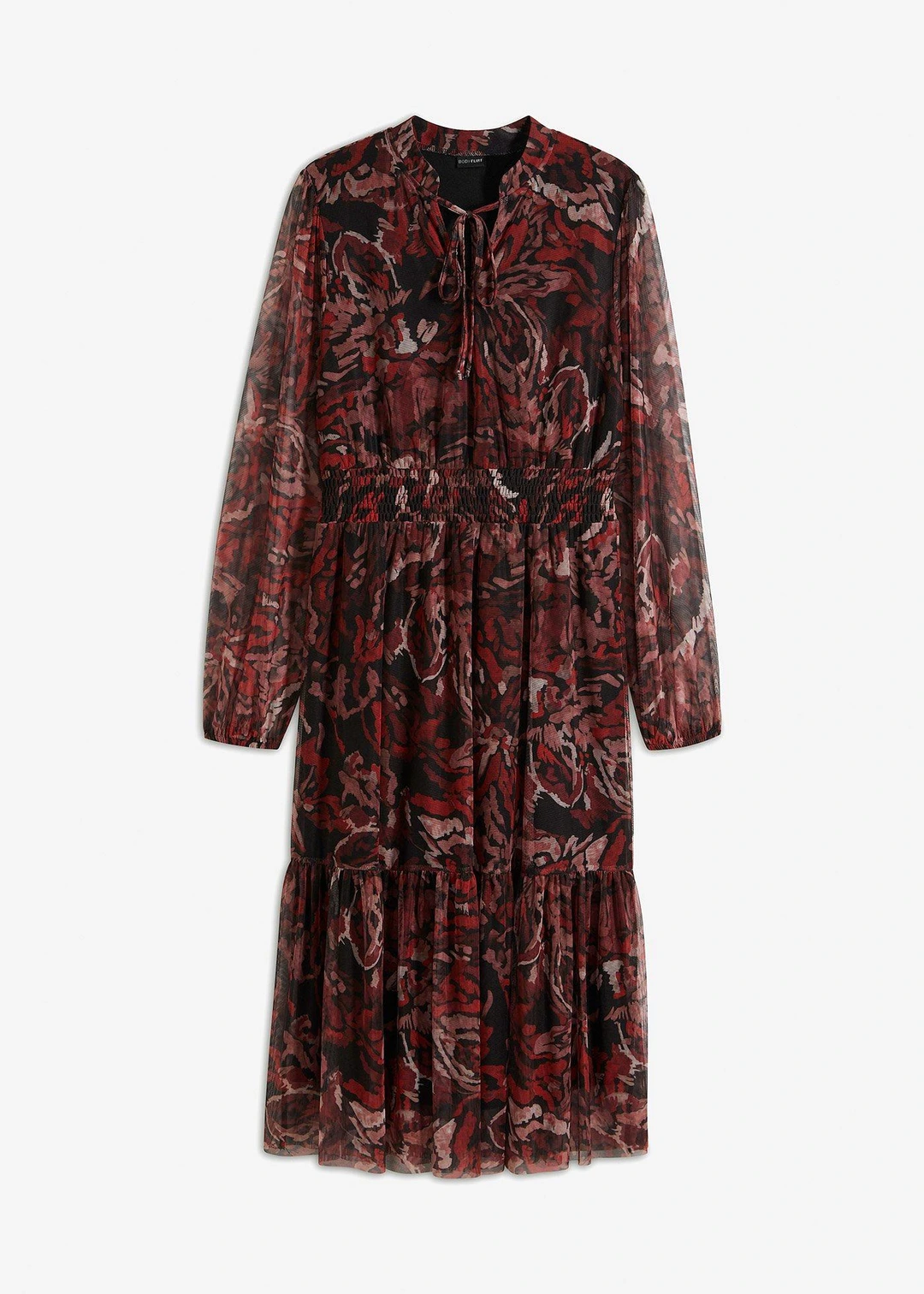 Robe midi en mesh
