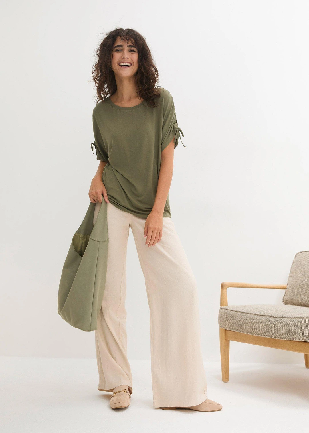 T-shirt en viscose fluide - 2