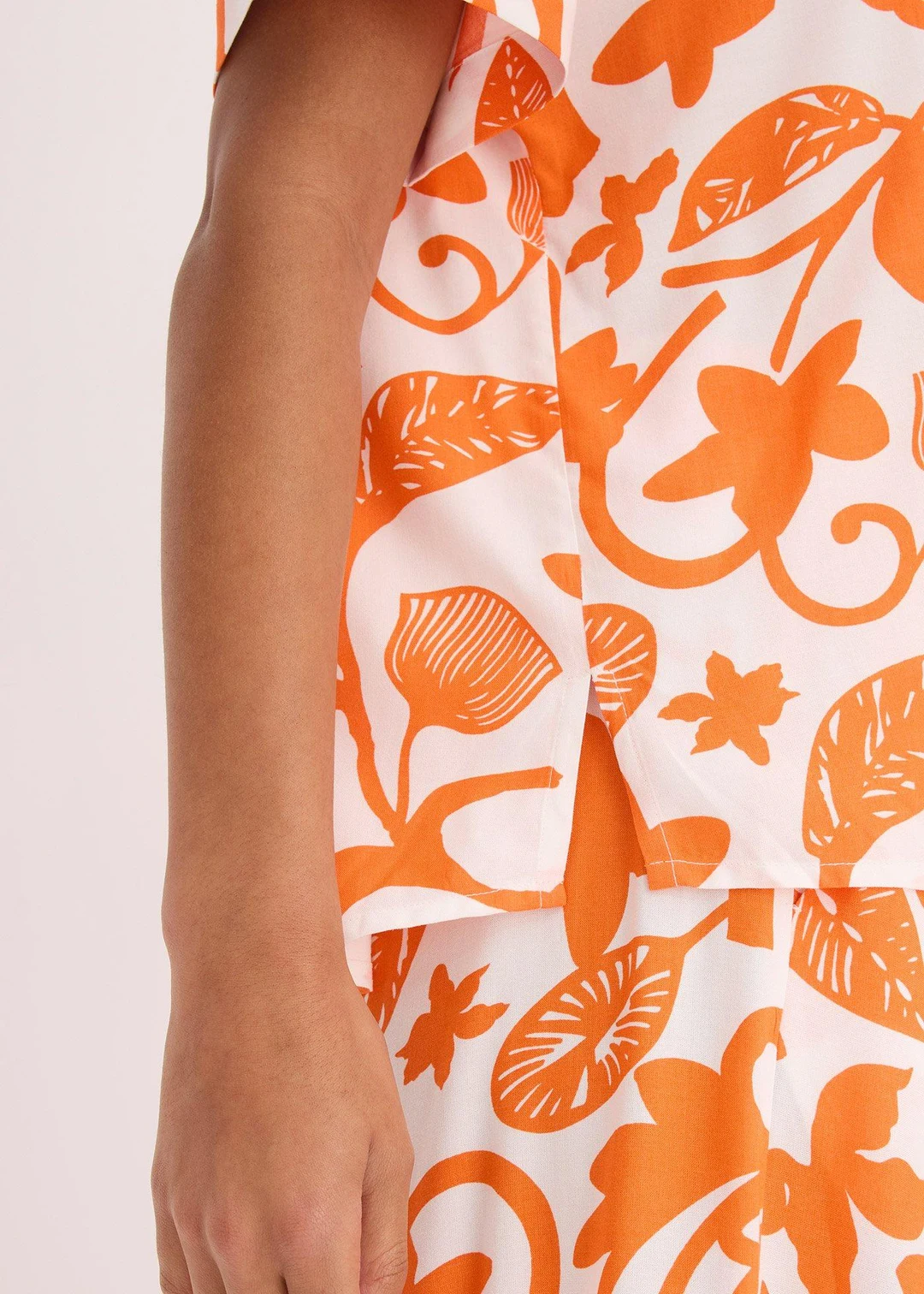 Blouse imprimée en viscose fluide