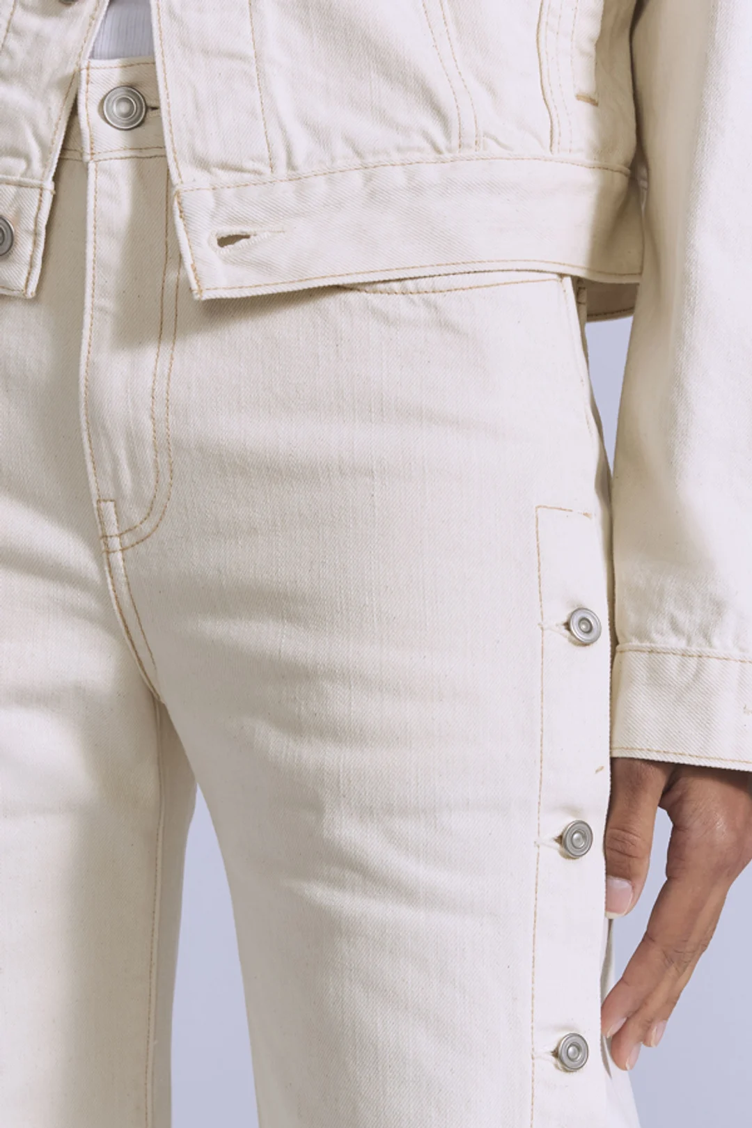Levi's Pantalon Shank - Femme - Blanc / Cream Cloud Moj - 31X30 - 2