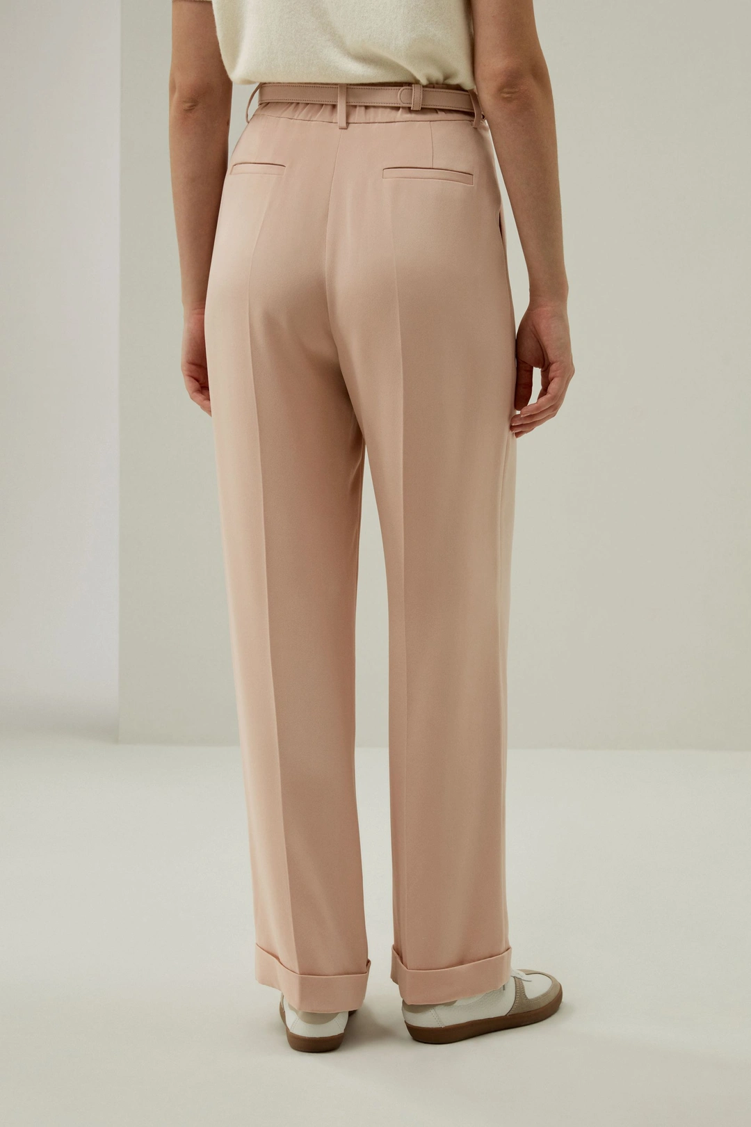 LILYSILK Pantalon En Soie Femme S'Accorde Avec N'Importe Quelle Tenue Pure Soie Texture Luxueuse Mettent En Valeur Votre Taille Rose Acajou 44