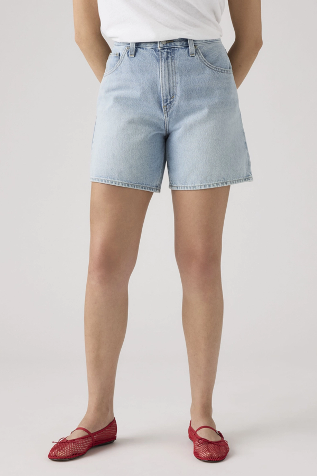 Levi's Short Baggy Taille Haute - Femme - Bleu / Far And Wide Short - 34 - 2