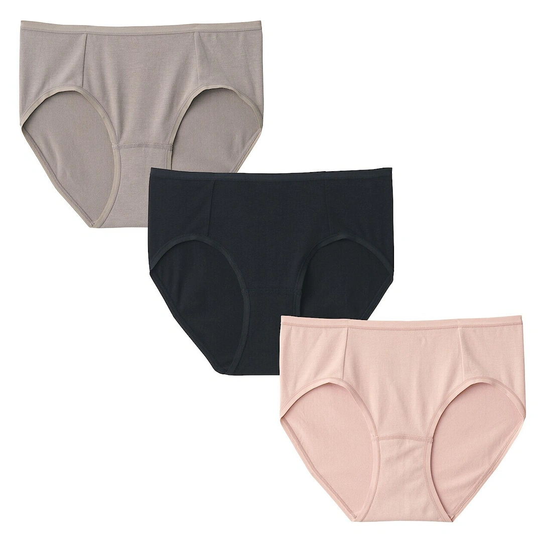Lot de 3 culottes de bain en fil recyclé pour femme