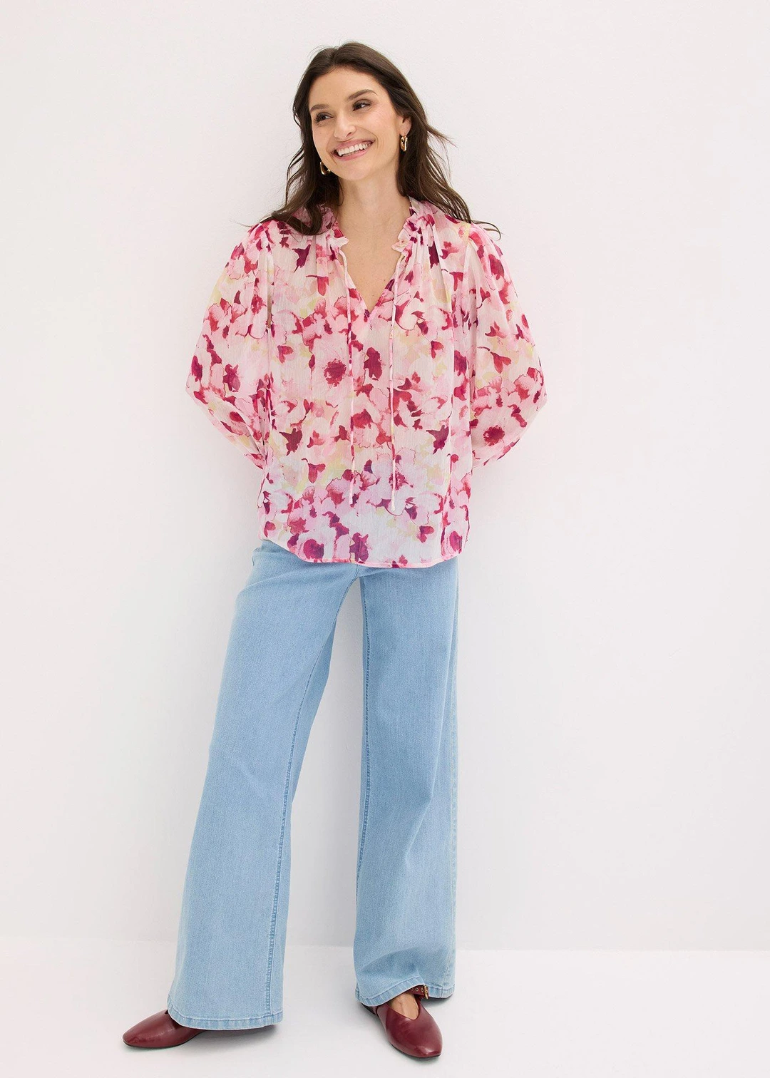 Blouse imprimée en mousseline - 2