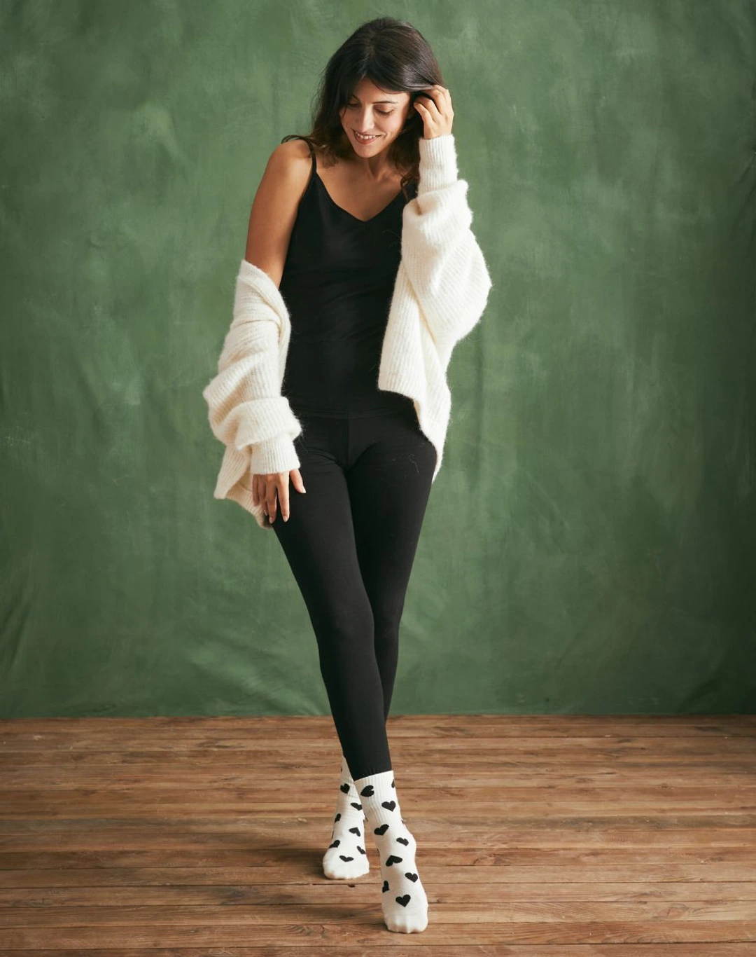 Caraco laine - Noir - Taille XS - Lemahieu