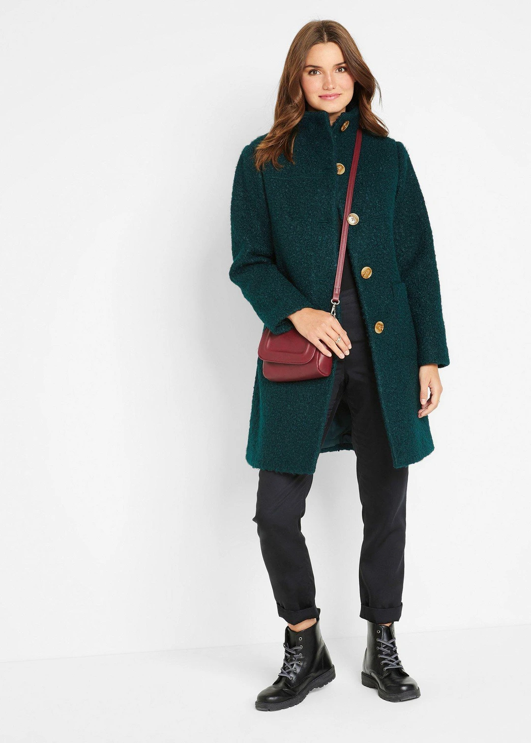 Manteau en bouclé avec poches - 2