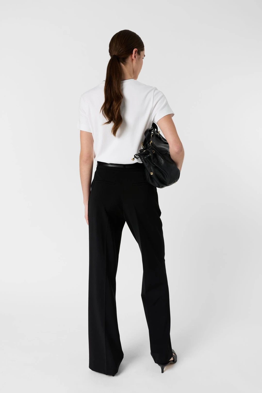 T-shirt en coton à monogramme - MAIANE - Blanc