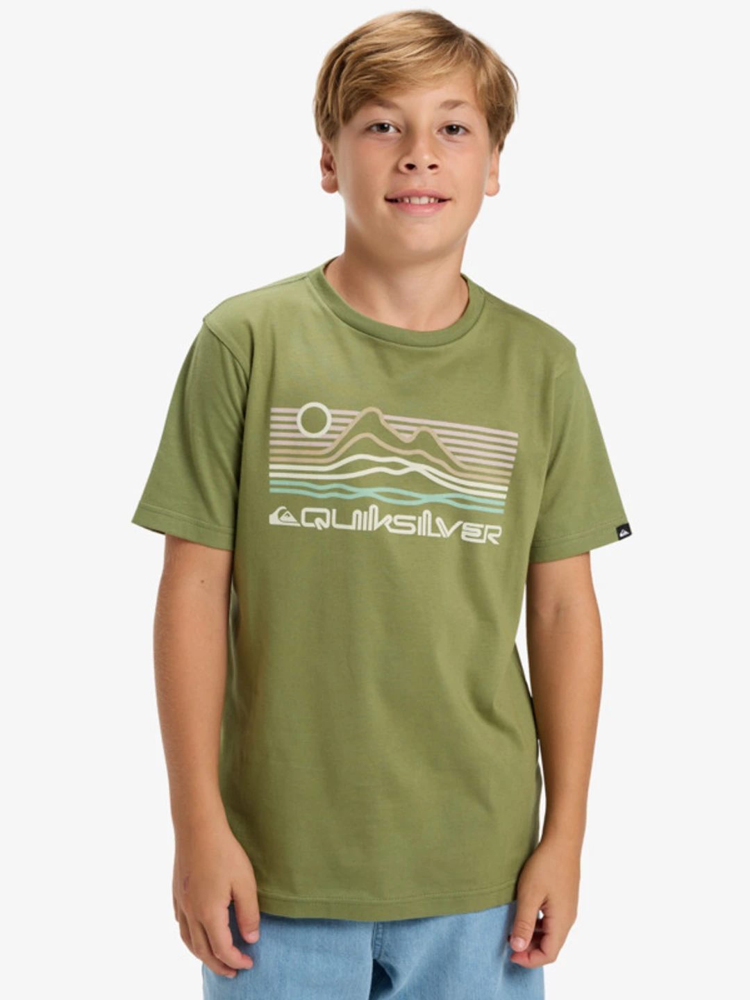 Ev Light Waves - T-Shirt à manches courtes pour Garçon 8-16 ans Vert