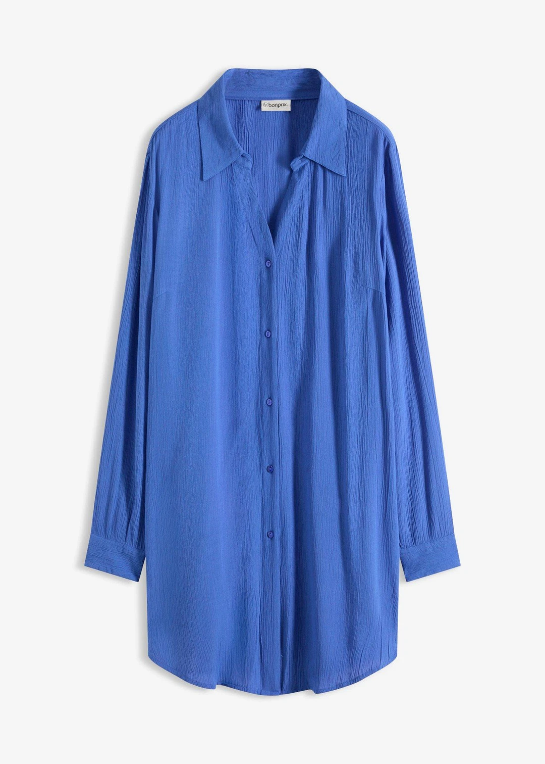 Robe-chemise de plage en viscose fluide