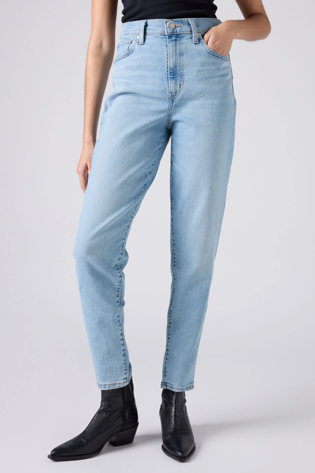 Levi's Jean Mom Taille Haute - Femme - Bleu / Light Indigo Worn In - 32X29 - 2