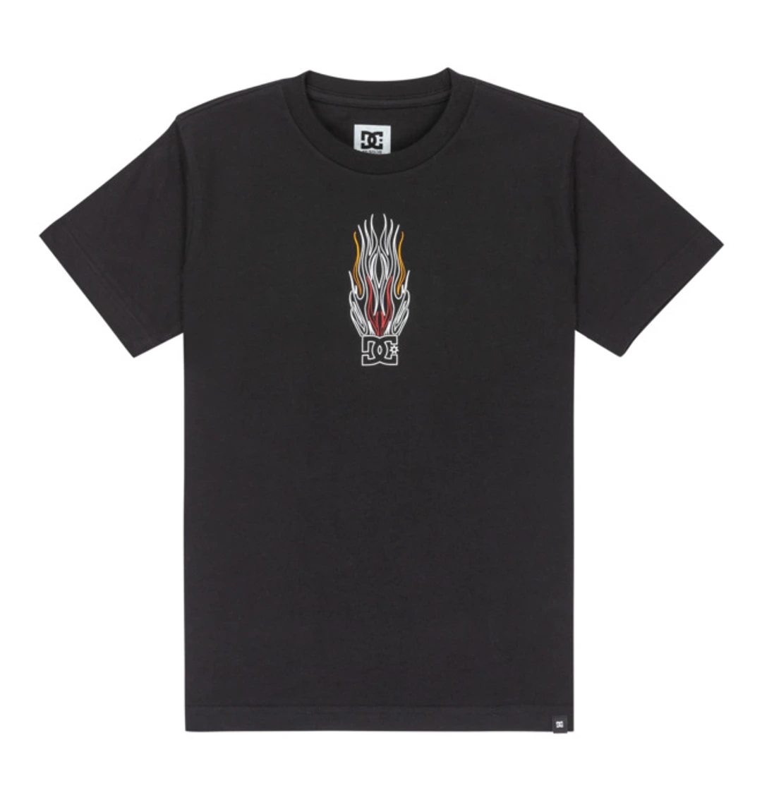 Burnt Out - T-shirt à manches courtes Noir Garçon 8-16 ans