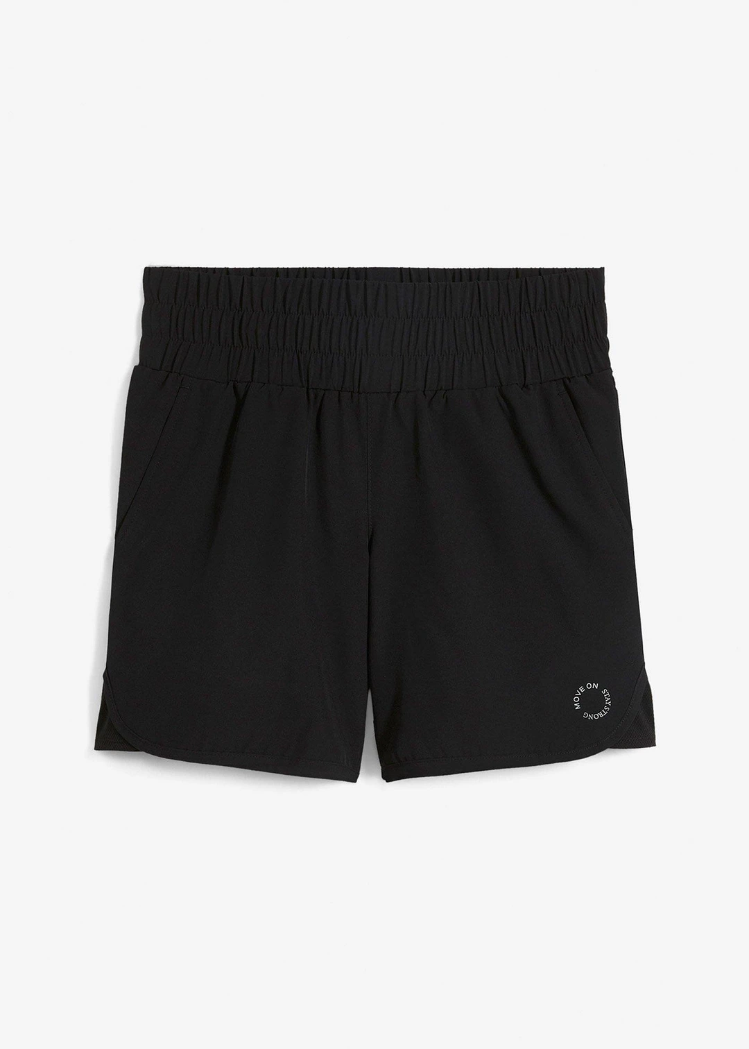 Short technique avec ceinture smockée, séchage rapide