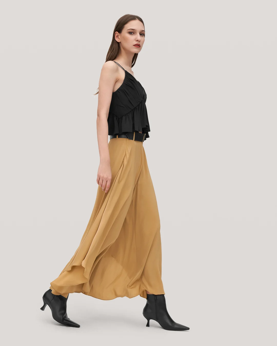 LILYSILK Pantalon En Sois Femme High Waist, Regular Fit Soie Extensible De Qualité Sans Produits Chimiques Nocifs Pantalon Noir 36-39