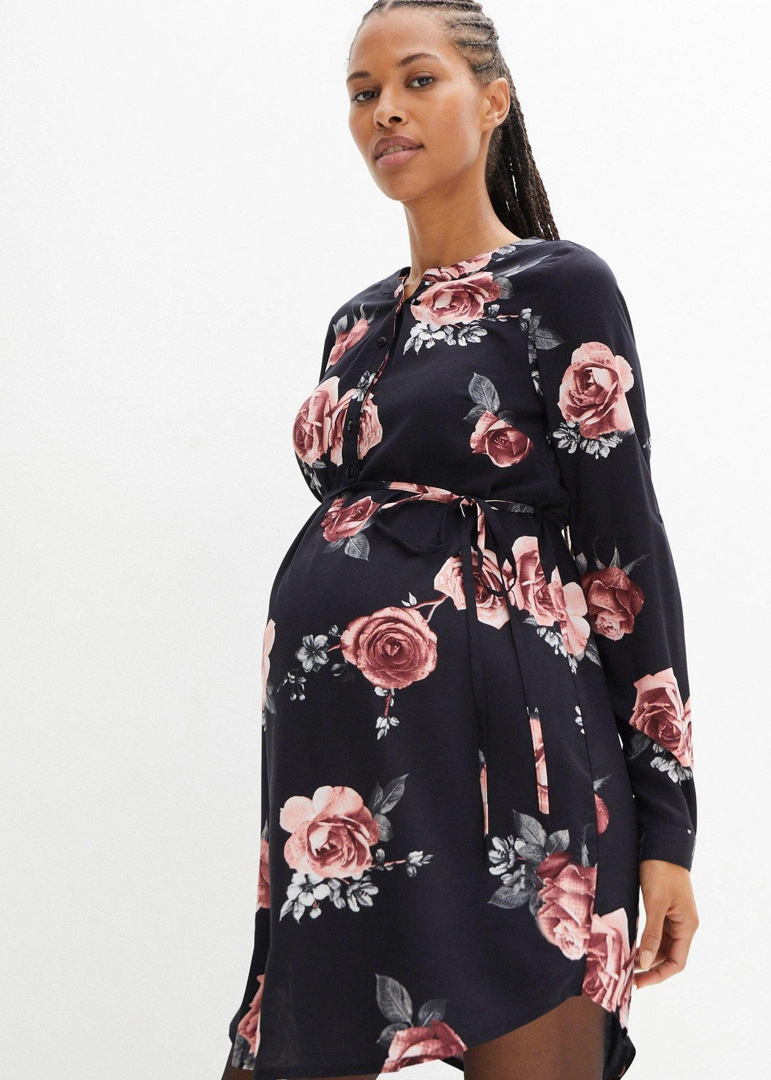 Robe-blouse de grossesse et d'allaitement en viscose fluide - 3