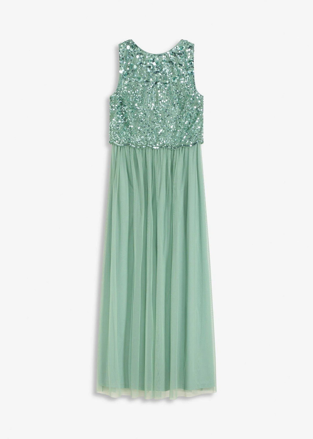 Robe longue avec haut brodé de sequins