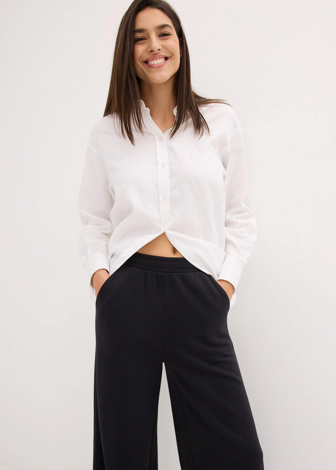 Pantalon sweat de jogging large en coton mélangé - 3