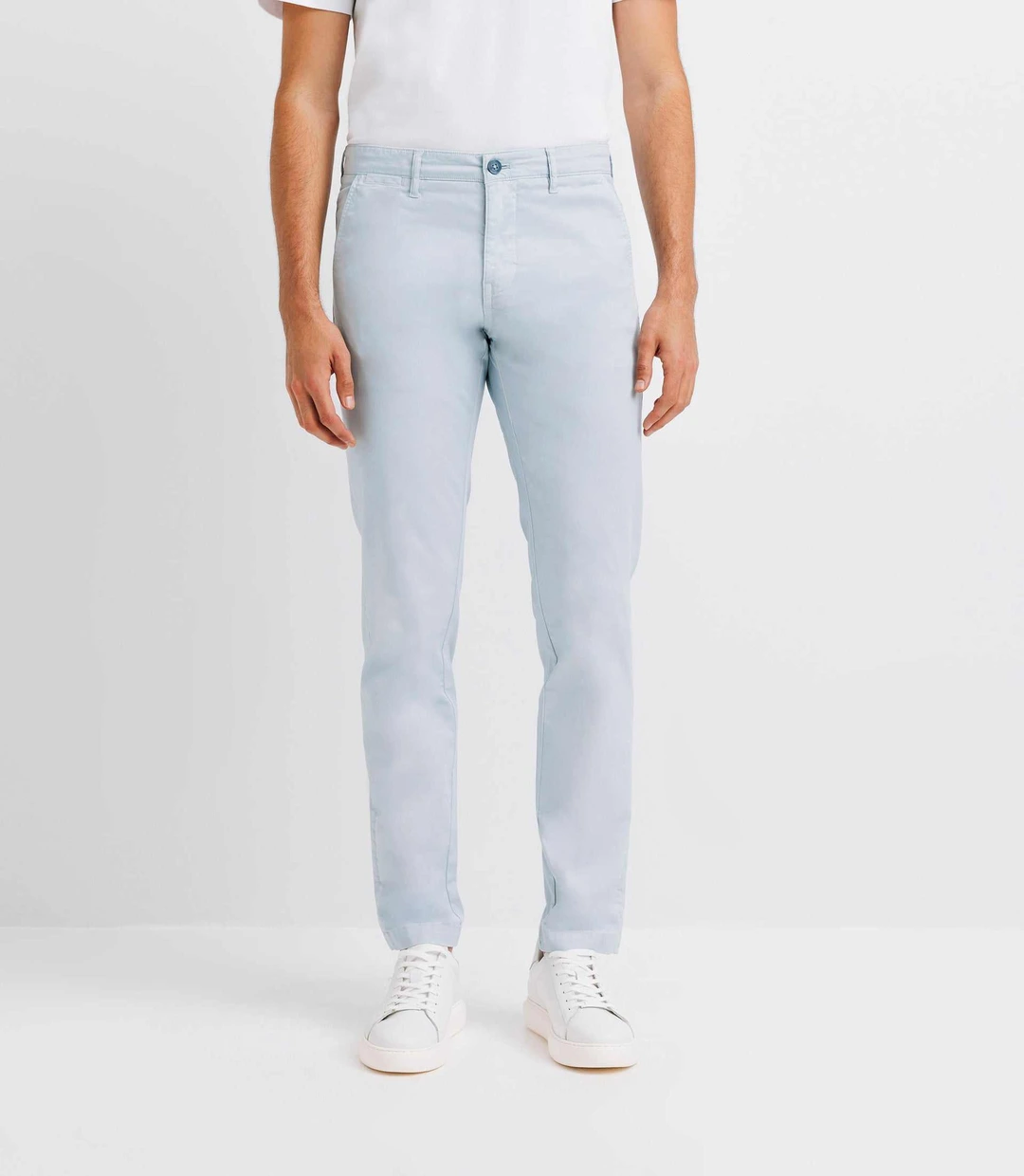 IZAC - Pantalon casual stretch bleu-ciel