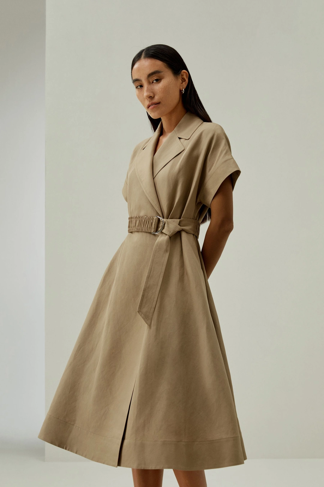 LILYSILK Robe Soie Coupe Nette Et Décontractée Soie De Mûrier, Lin Facile À Assortir Douceur Contre La Peau Chêne S
