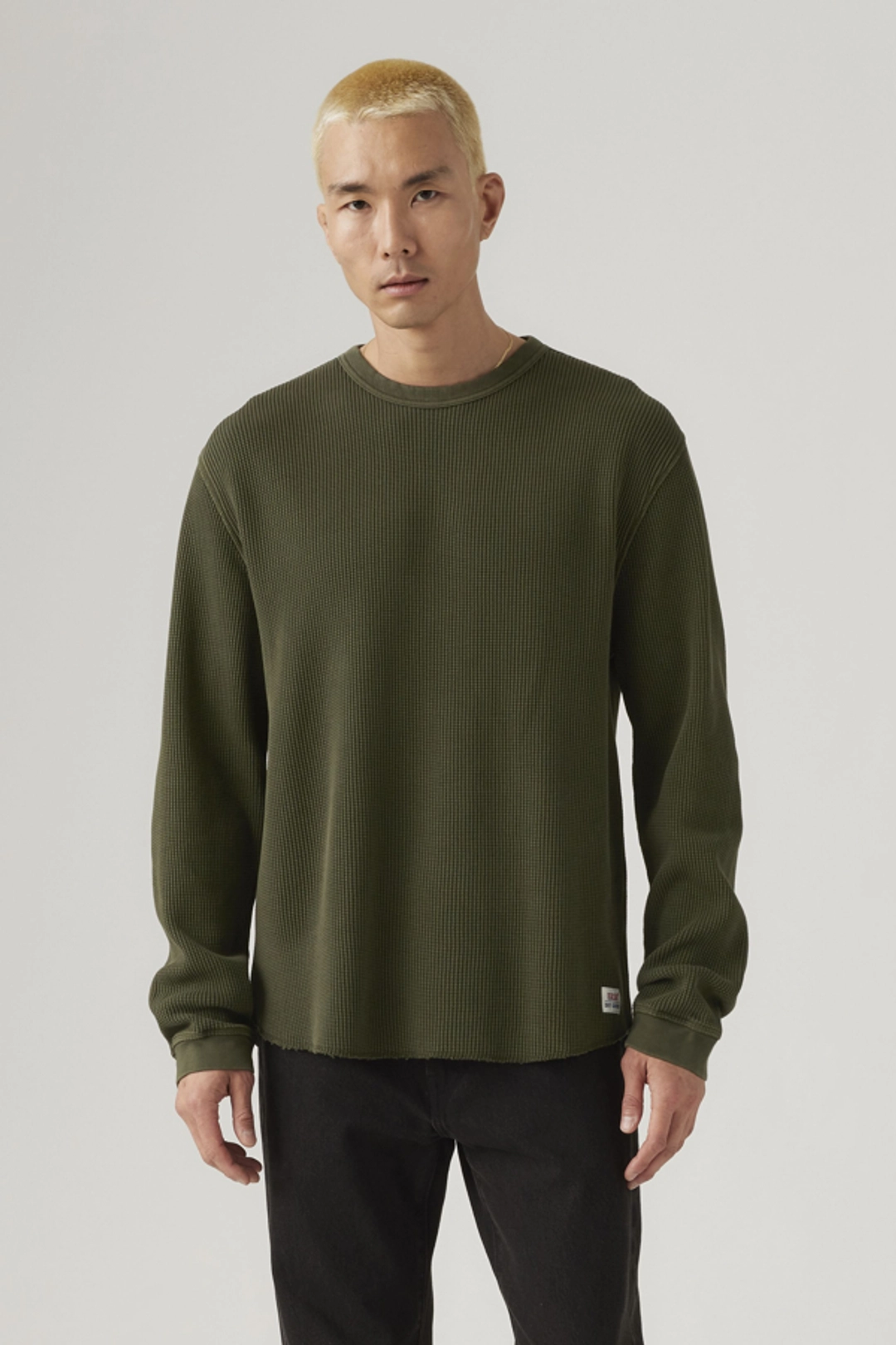 Levi's T Shirt Manche Longue Thermique Relaxed - Homme - Noir / Mineral Black Garment Dye Mineral Black - XL - 2
