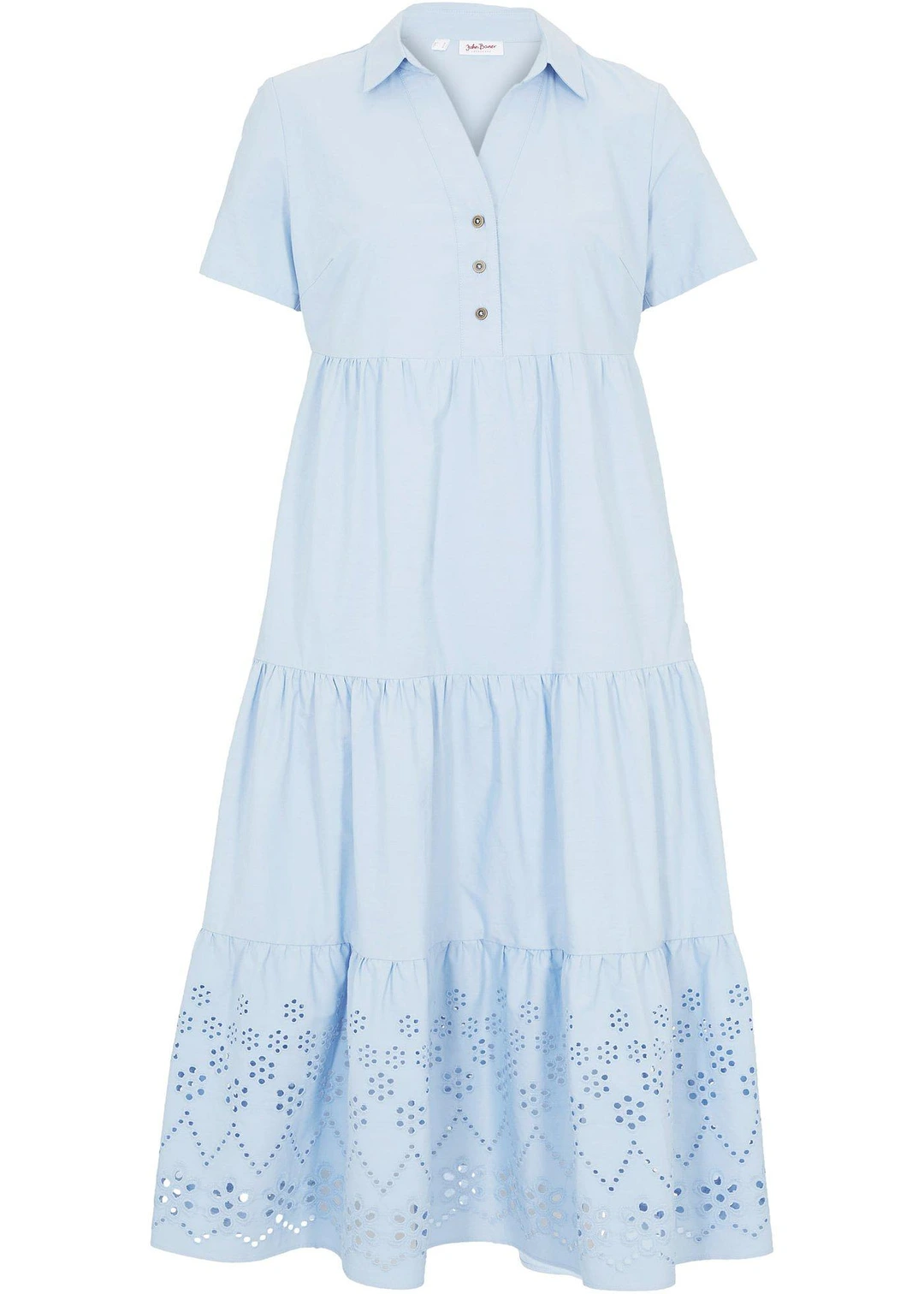 Robe 100% coton avec broderies anglaises