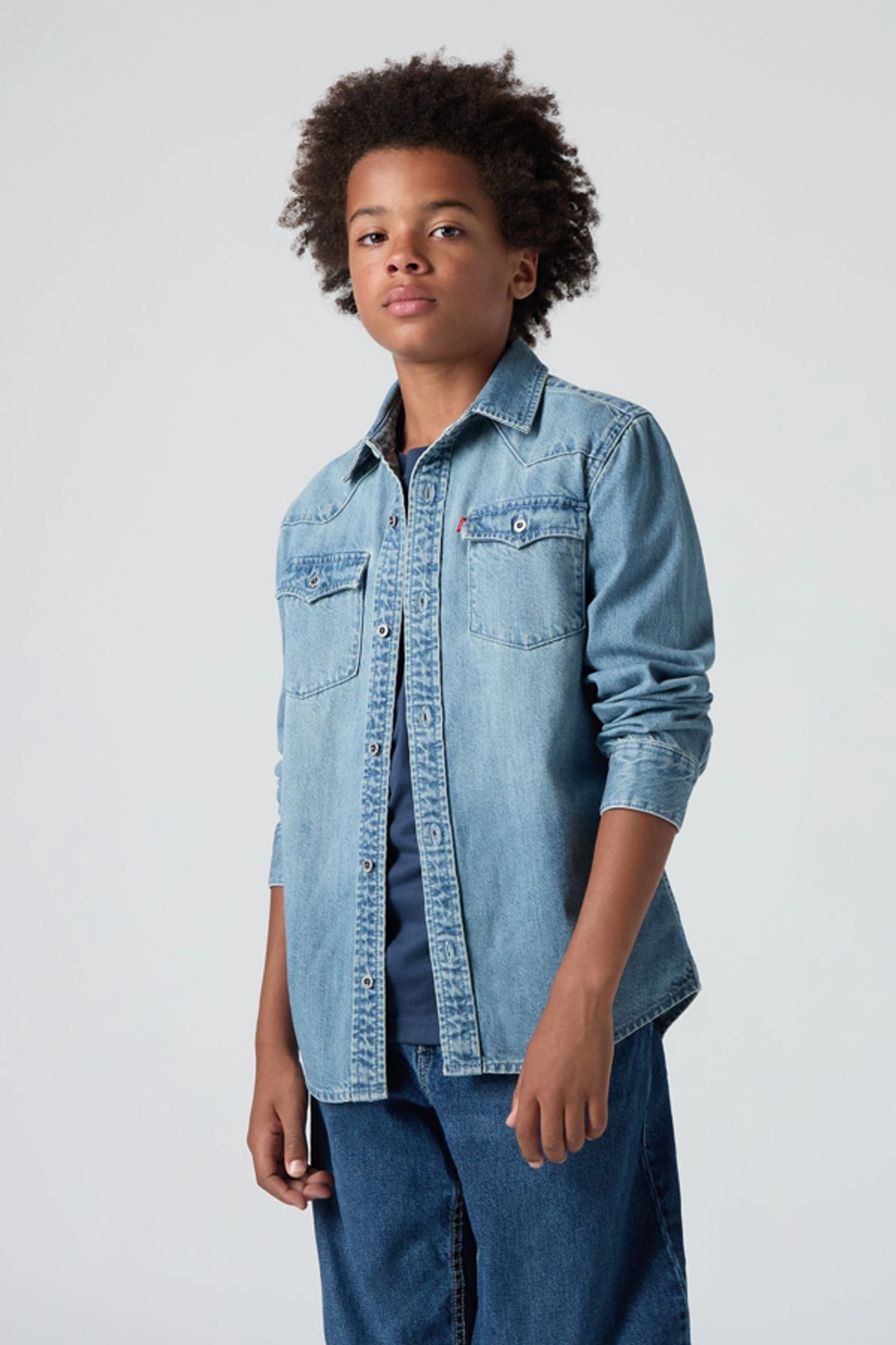 Levi's Ado Chemise Western New Barstow - Homme - Neutral / Vintage Stone - 14A