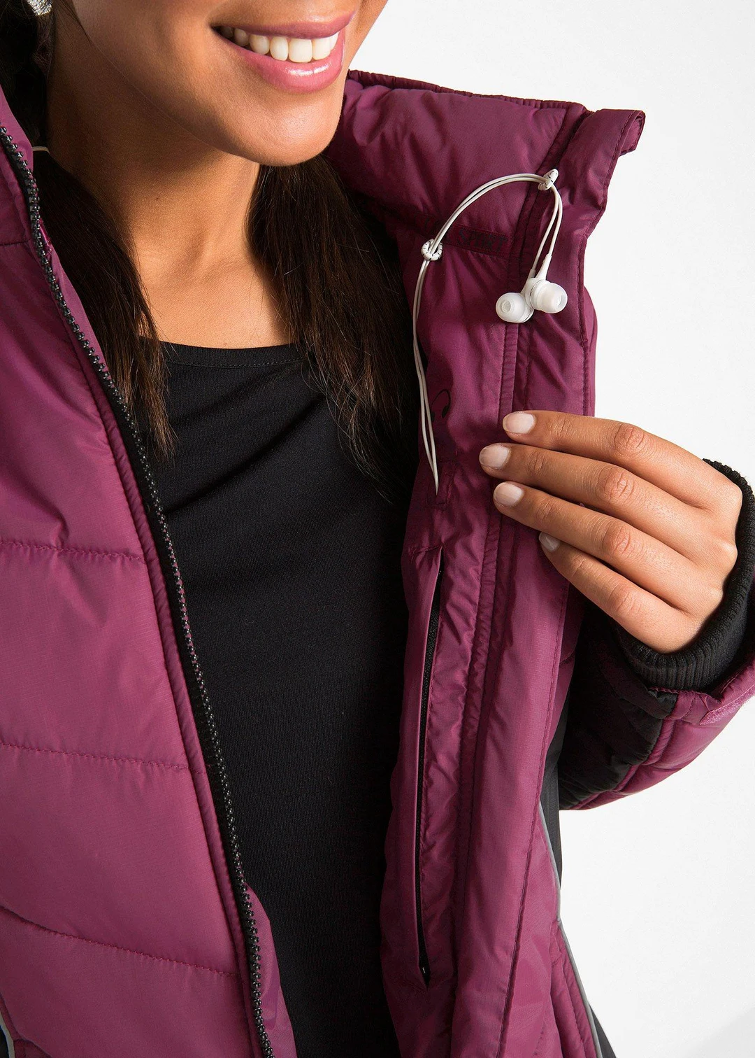 Manteau de ski matelassé technique, imperméable - 3