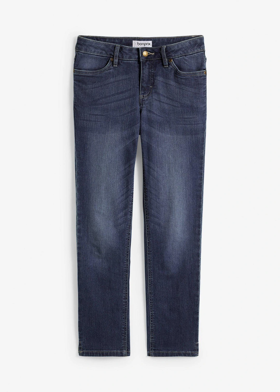 Jean 7/8 extensible, bas fendu