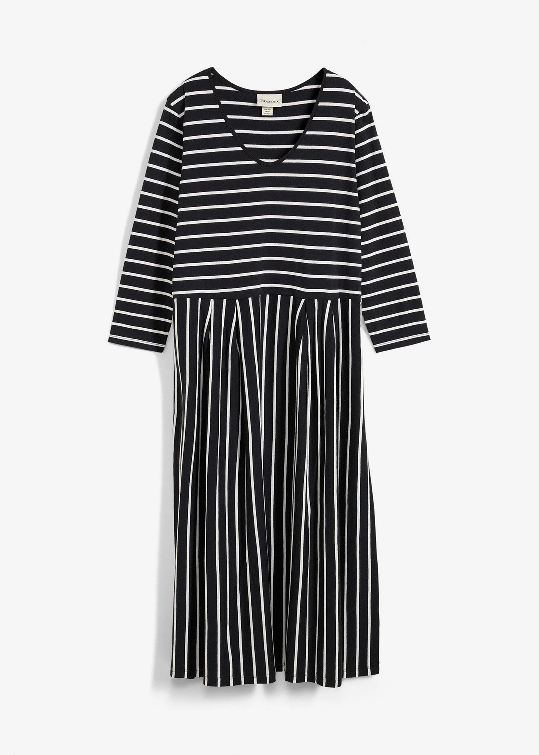 Robe midi en jersey coton