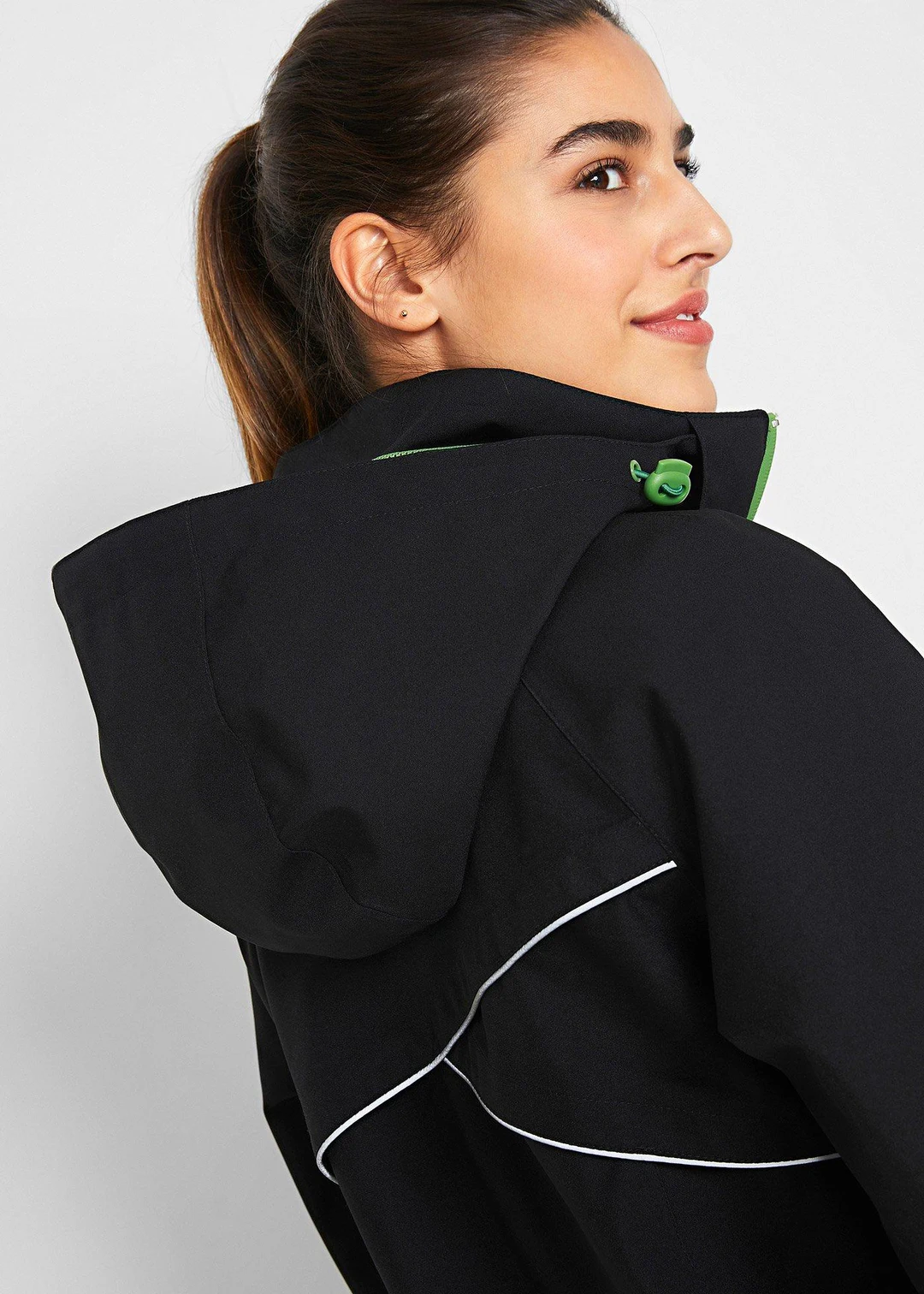 Veste imperméable à détails réfléchissants