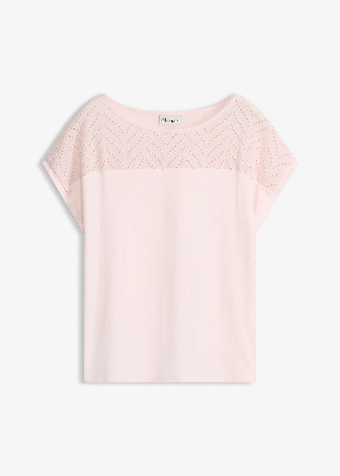 T-shirt en dentelle, en viscose douce