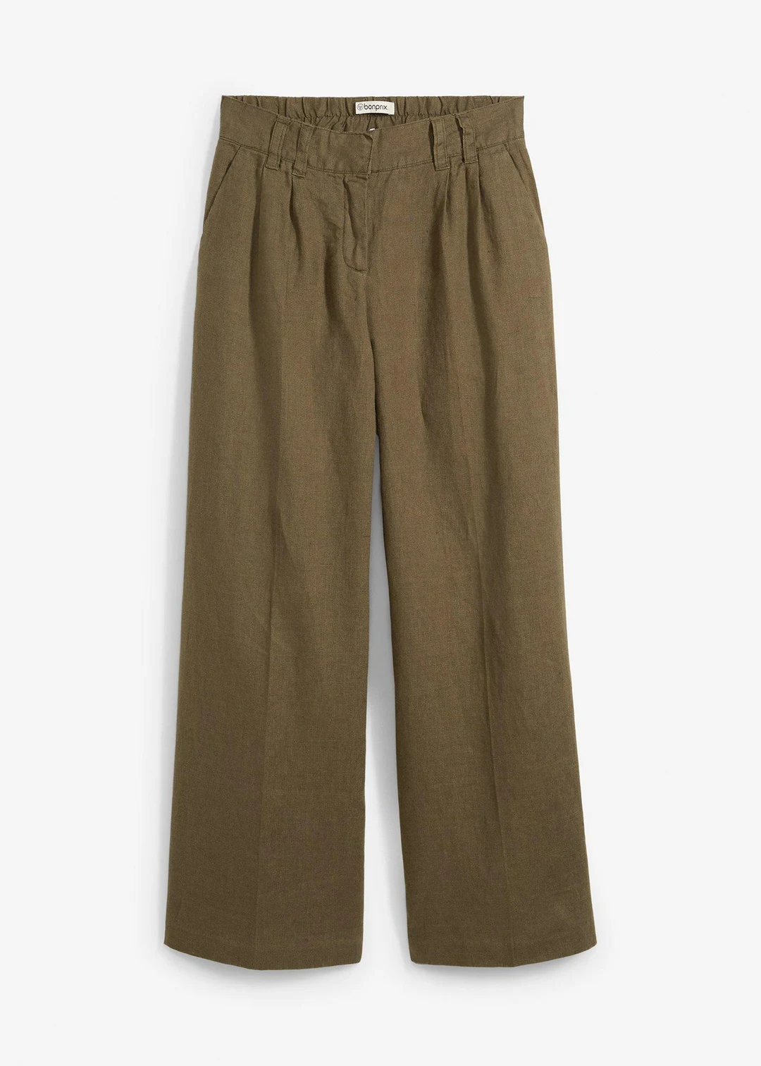 Pantalon à pinces 100% lin